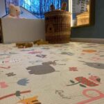Tapete de juego y gateo doble faz. Es una alfombra de juego y gateo decorativa , para tus espacios del hogar, seguro se puedo enrrollar, antibacterial hipoalergenico