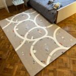 Tapete de juego y gateo doble faz. Es una alfombra de juego y gateo decorativa , para tus espacios del hogar, seguro se puedo enrrollar, antibacterial hipoalergenico