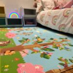 Tapete de juego y gateo doble faz. Es una alfombra de juego y gateo decorativa , para tus espacios del hogar, seguro se puedo enrrollar, antibacterial hipoalergenico