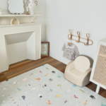 Tapete de gateo doble faz . Es una alfombra de juego y gateo decorativa para tus espacios del hogar. Tapete hogar