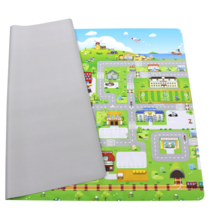 Tapete de gateo doble faz . Es una alfombra de juego y gateo decorativa para tus espacios del hogar. Tapete hogar