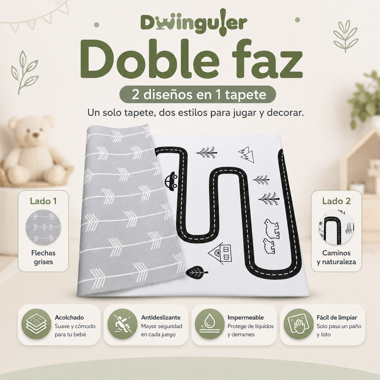 Tapete Dwinguler doble faz