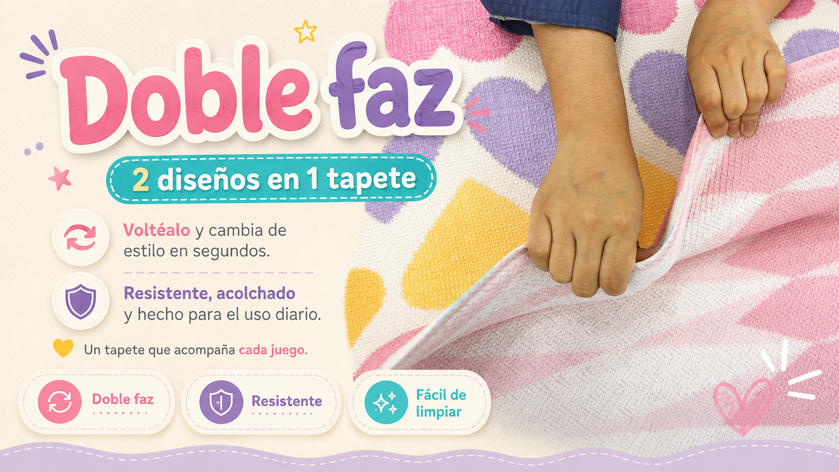 Tapete doble faz Dwinguler